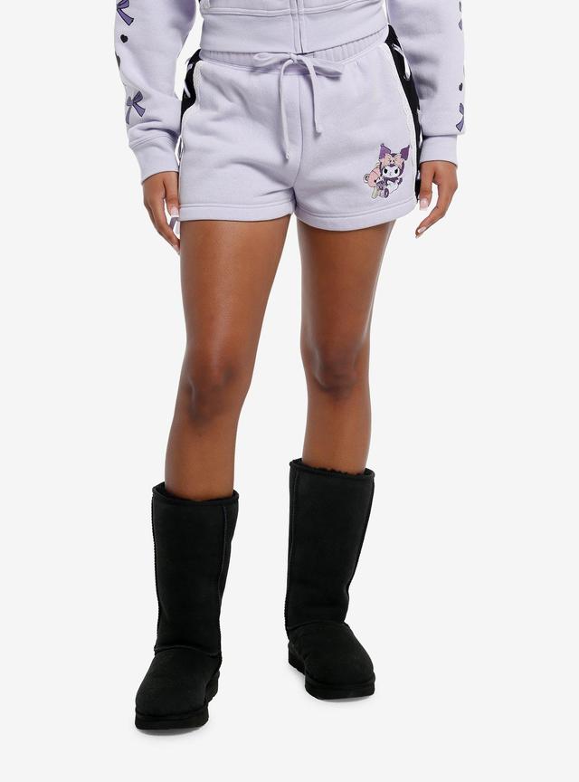 Kuromi Pastel Bear Ribbon Lounge Shorts