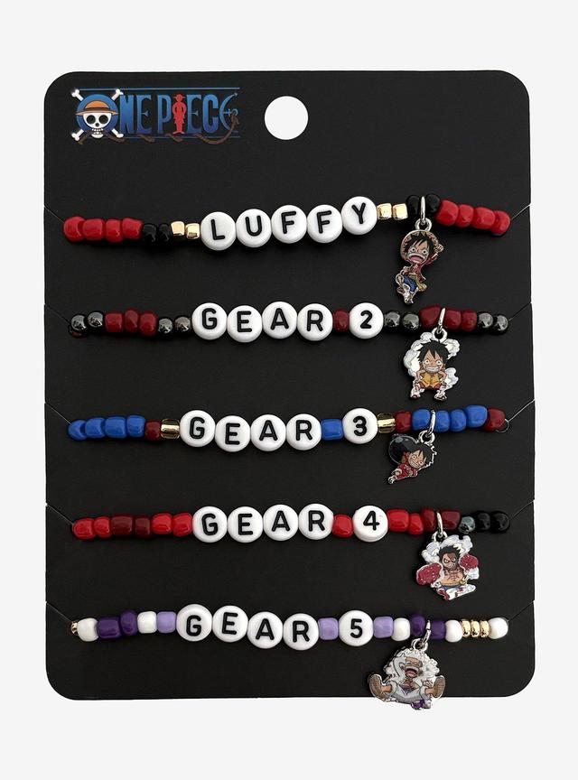 One Piece Luffy Gears Bead Bracelet Set