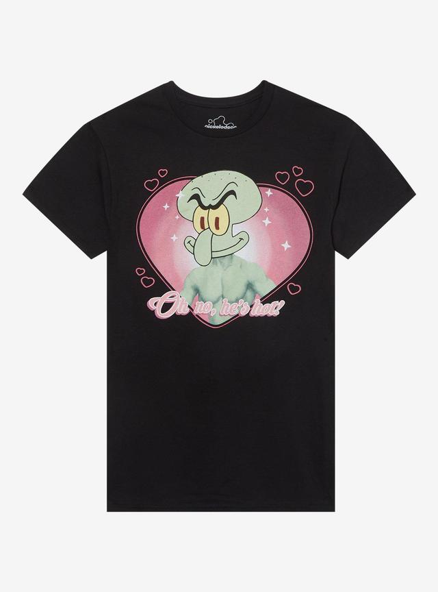 SpongeBob SquarePants Squilliam Heart Quote Girls T-Shirt