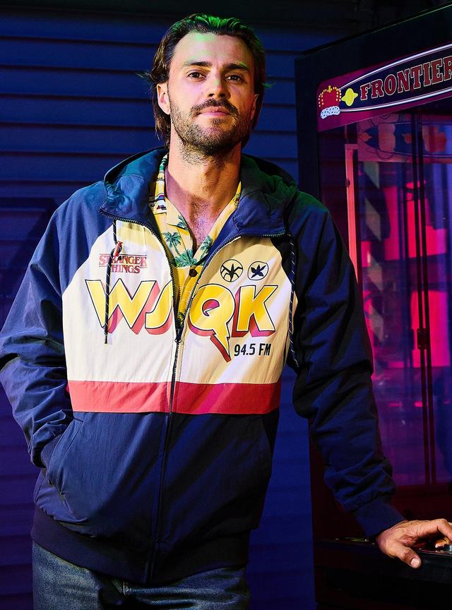 Stranger Things WSQK The Squawk Windbreaker &mdash; BoxLunch Exclusive