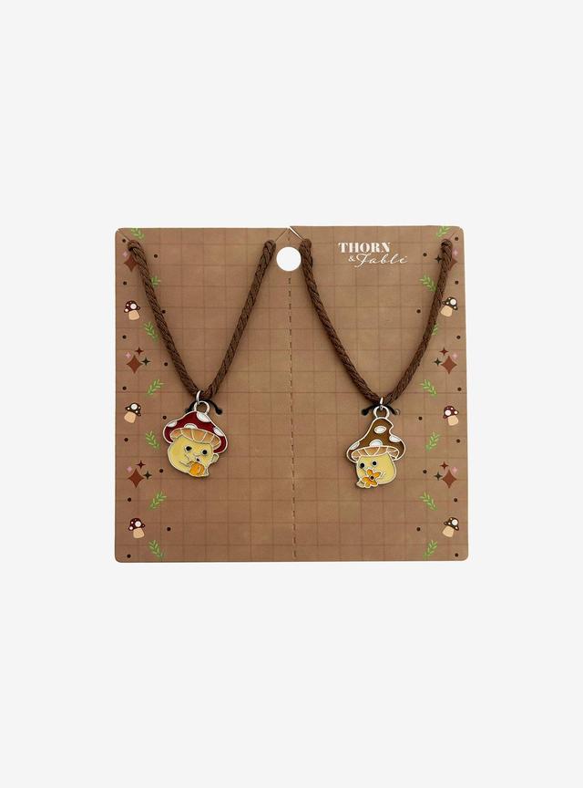 Thorn & Fable Mushrooms Best Friend Cord Necklace Set