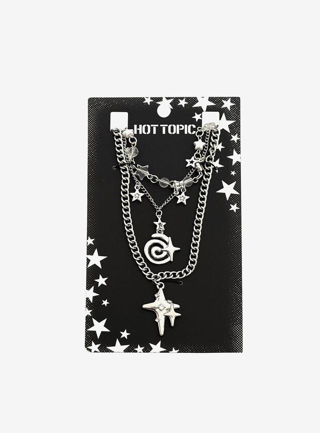 Star Cluster Spiral Necklace Set