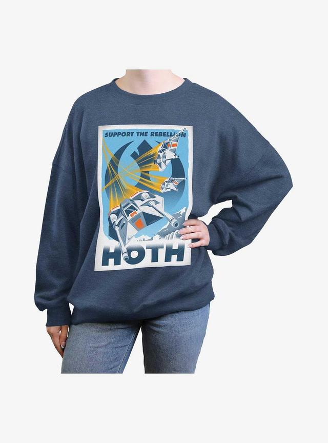 Star Wars Rebellion Support Girls Oversized Sweatshirt
