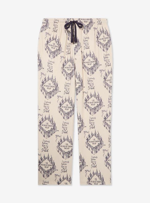 Harry Potter The Marauders Map Allover Print Plus Size Sleep Pants - BoxLunch Exclusive
