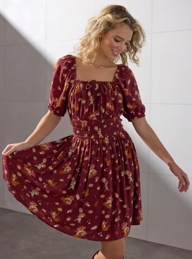 Disney Chip &amp; Dale Fall Foliage Smock Dress - BoxLunch Exclusive