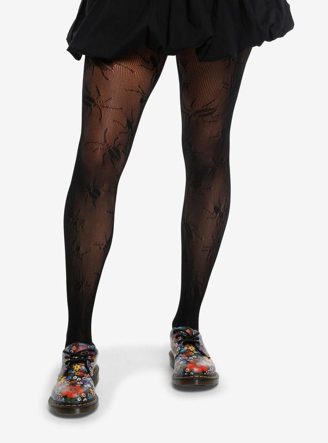 Leg Avenue Black Beetle Fishnet Tights
