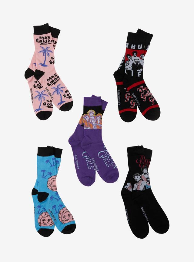Golden Girls Crew Socks 5 Pair