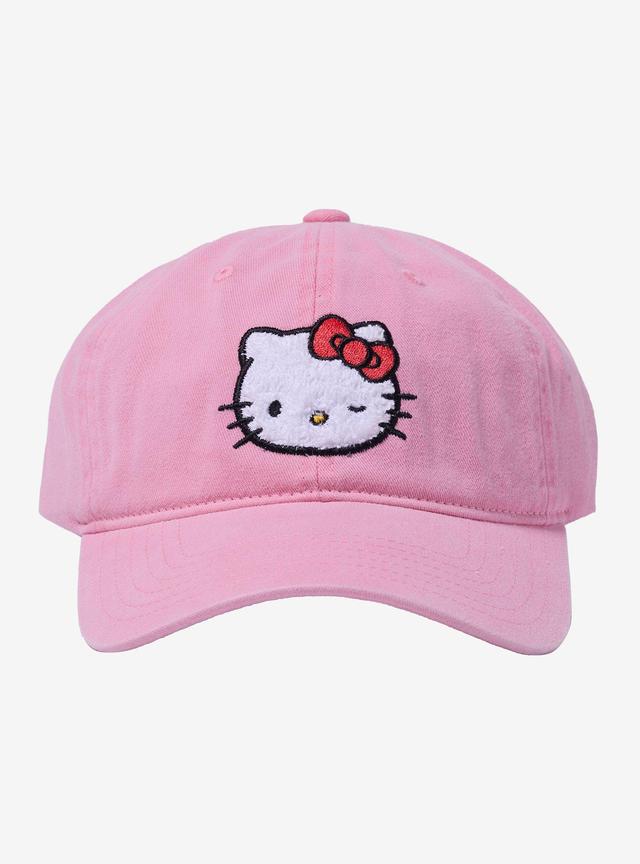 Hello Kitty Fuzzy Patch Dad Cap