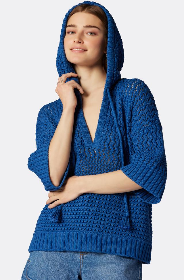 Joie Aurora Cotton Crochet Sweater