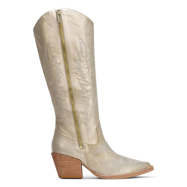 Donald Pliner Women KAYTEE Pale Gold Boot, Casual, Size: 8.5