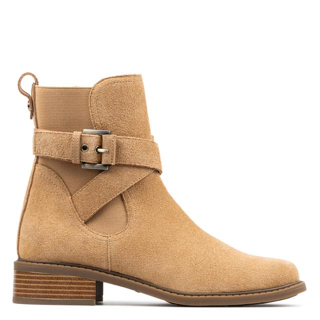 Donald Pliner Women MATHILDA Camel Bootie, Stretch, Size: 6