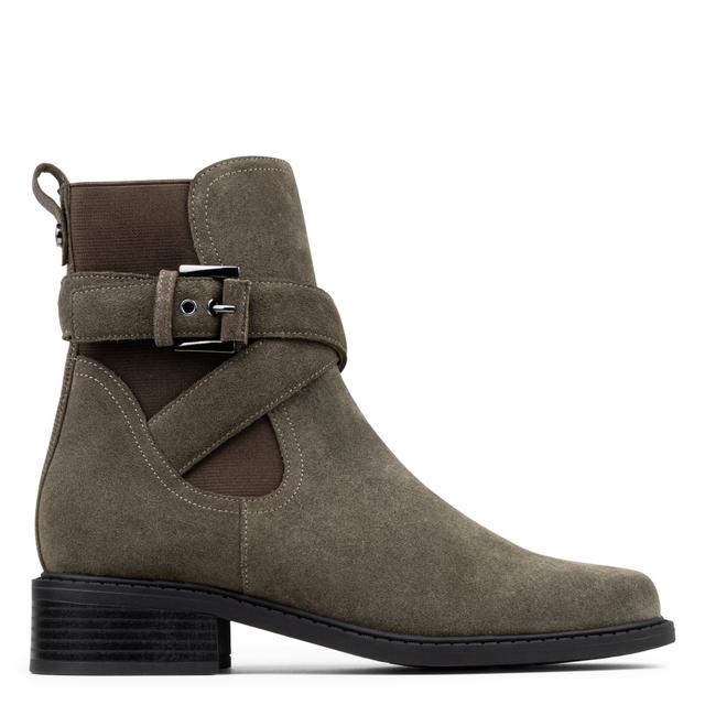 Donald Pliner Women MATHILDA Military Green Bootie, Stretch, Size: 5