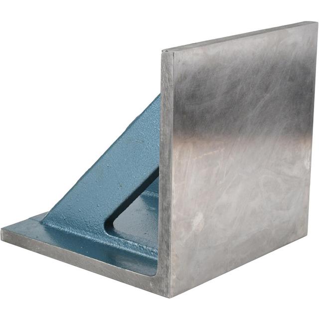 Interstate | Value Collection 10" Wide x 10" Deep x 10" High Cast Iron Machined Angle Plate - Standard Plate, Flat Surface, Double Web, Single Plate