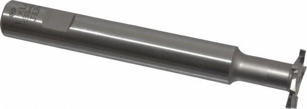 Value Collection 1" Dia, 1/8" Wide, Cobalt T-Slot Cutter - 11.1mm Neck Dia, 5/8" Shank Dia, 4-15/16" OAL, Uncoated | Part #STC0802