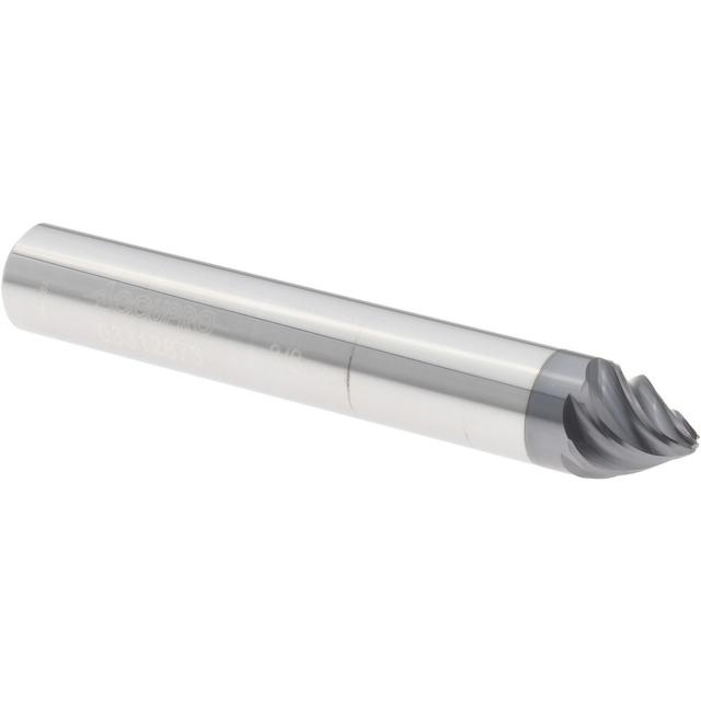 Accupro Barrel Cutter End Mills: End Type: Taper Form; Material: Solid Carbide; Taper Angle Per Side: 30; Small End Diameter (mm): 9.53