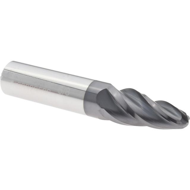 Accupro Barrel Cutter End Mills: End Type: Oval Form; Material: Solid Carbide; Taper Angle Per Side: 14; Small End Diameter (mm): 15.88