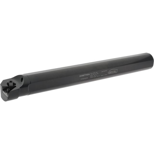 Hertel Indexable Boring Bar: A24MTFNR4 1-1/2", 1.7600" Min Bore, Right Hand, 0 deg Lead, Steel - 14.0000" OAL, Screw & Clamp, Uses TN.. Inserts