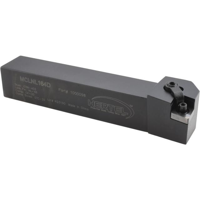 Hertel Indexable Turning Toolholder: MCLNL164D 1" SHANK, Clamp & Screw - 1 x 1" Shank, 6" OAL | Part #1000098