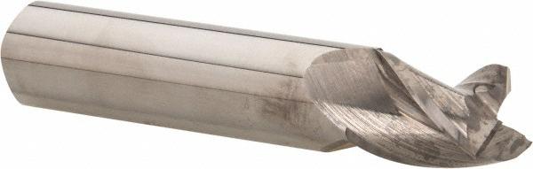 Accupro High Performance Milling Square End Mill: 3/4" Dia, 1" LOC, 3 Flute, Solid Carbide - 4" OAL, 3/4" Shank Dia, 37 deg Helix, Bright/Uncoated