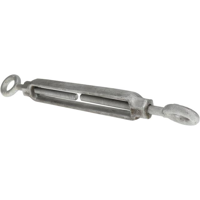 Made in USA 2,200 Lb Load Limit, 5/8" Thread Dia, 6" Take Up, Steel Hook & Eye Turnbuckle - 16" Closed Length | Part #10828