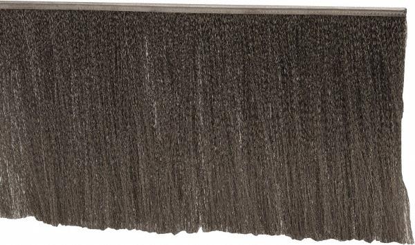 PRO-SOURCE 1/2" Back Strip Brush Width, Stainless Steel Back Strip Brush - 6" Bristle Length, Stainless Steel, 72" OAL