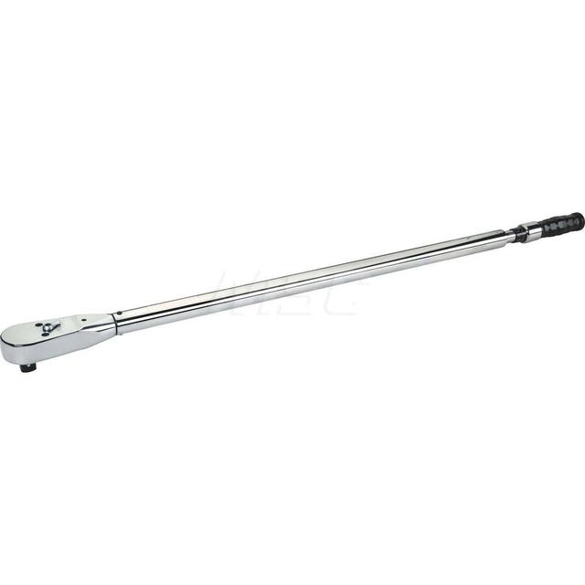 Williams Micrometer Torque Wrench: 1/2" Drive, Hex Drive, Foot Pound - 30.0 ft-lb Min, 250.0 ft-lb Max, 250.0 ft-lb Max, 24.4000" OAL