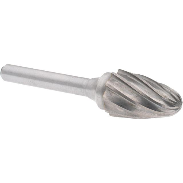 Hertel Abrasive Burr: SF-6NF, 5/8" Cut Dia, Tree w/ Radius End, Aluma Cut - 1/4" Shank Dia, 1" LOC | Part #SZ2004TR