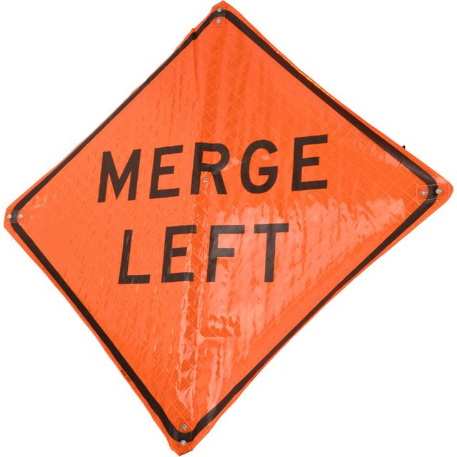 PRO-SAFE Traffic Control Sign: Triangle - Vinyl, Sign Stand, 36" High, 36" Wide