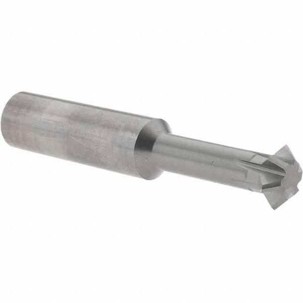 Accupro High Performance Milling Double Angle Milling Cutter: 90 ° , 5/8" Cut Dia, 1/4" Cut Width, 5/8" Shank Dia, Solid Carbide - 3-1/2" OAL