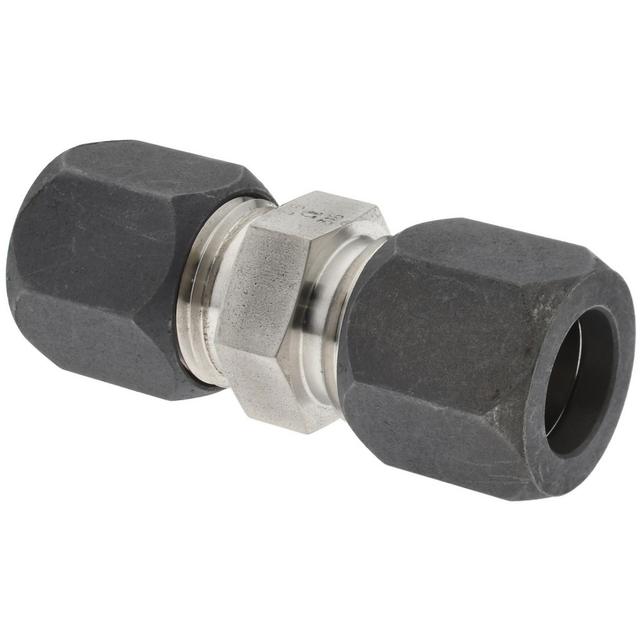 Made in USA Compression Tube Union: 5/8" Tube OD, Compression x Compression - 316 Stainless Steel