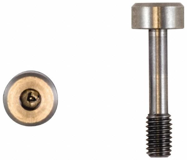 Made in USA Slotted Drive #6-32 UNC 21/32" Length Under Head Captive Screw - 18-8 Stainless Steel, 9/32" Head Dia, 1/8" Head Height, Uncoated | 5-Pack