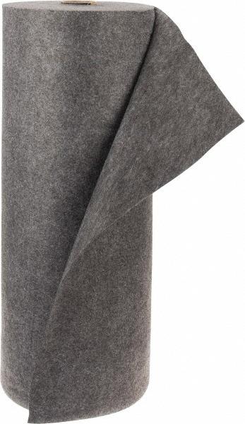 PRO-SAFE Sorbent Roll: For Universal Use, 150' Long, 36' Long, 42 gal, Dark Gray | Part #IR150-FR