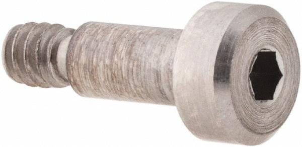 Made in USA Shoulder Screw: 5/32" Shoulder Dia, 5/16" Shoulder Length, #6-32, 316 Stainless Steel, Hex Socket - 9/32" Head Dia | Part #SCB281-316-4
