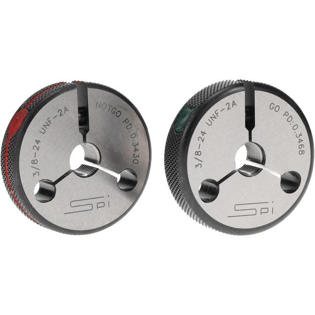SPI Threaded Ring Gage: Class 2A, Go & No Go - Class 2A; Tool Steel