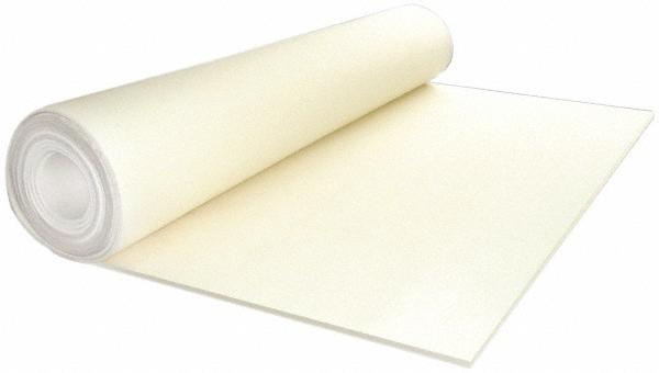 Value Collection | Made in USA 12 x 66 x 5/8" White Pressed Wool Felt Sheet - 400 psi Tensile Strength, 7.7 Lb/Sq Yd, SAE Grade F-5 | Part #F-5