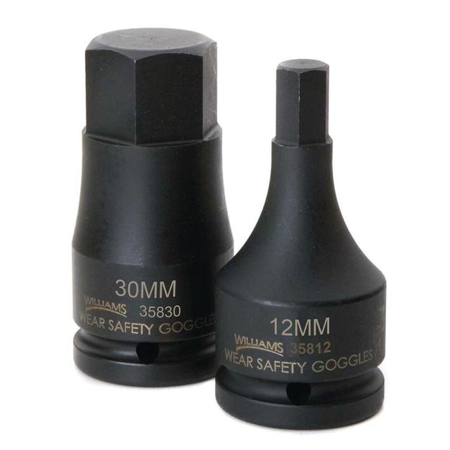 Williams Impact Hex & Torx Bit Sockets: Drive Size (Inch): 3/4; Hex Size (mm): 19 | Part #JHW35819