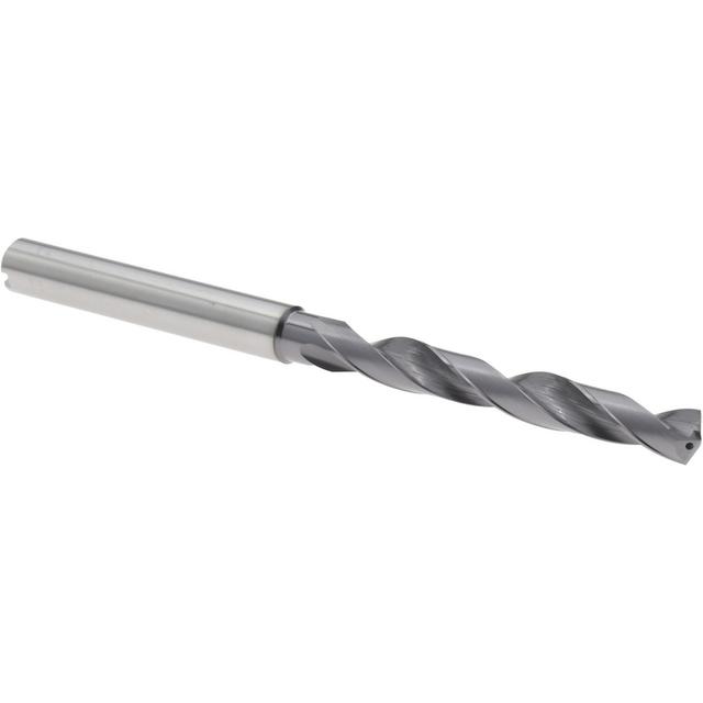 Accupro High Performance Holemaking Jobber Length Drill Bit: 5.30 mm (0.2087) Dia, 140 deg, Solid Carbide - TiAlN Finish, 82.00 mm OAL, Right Hand