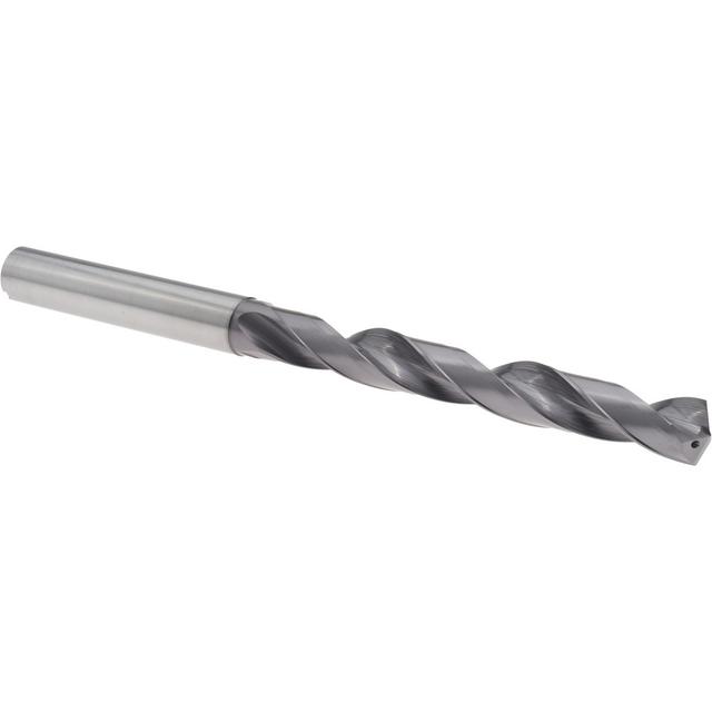 Accupro High Performance Holemaking Jobber Length Drill Bit: 29/64" (0.4531) Dia, 140 deg, Solid Carbide - TiAlN Finish, 6-7/32" OAL, Right Hand Cut