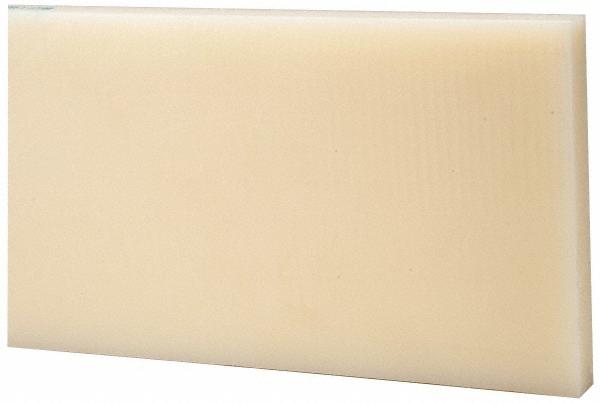 Made in USA Plastic Bar: Nylon 6/6, 3/16" Thick, 24" Long, Natural Color - Natural | Part #5508552