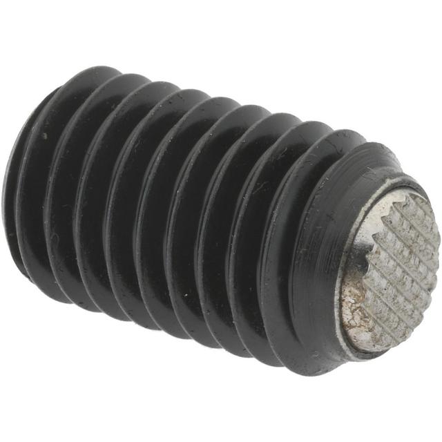 Gibraltar 20mm OAL, Steel, Headless Ridged Flat Face Ball End Clamping Screw - 6,744 Lb Max Load, 8.5mm Ball Dia | Part #22720.0922