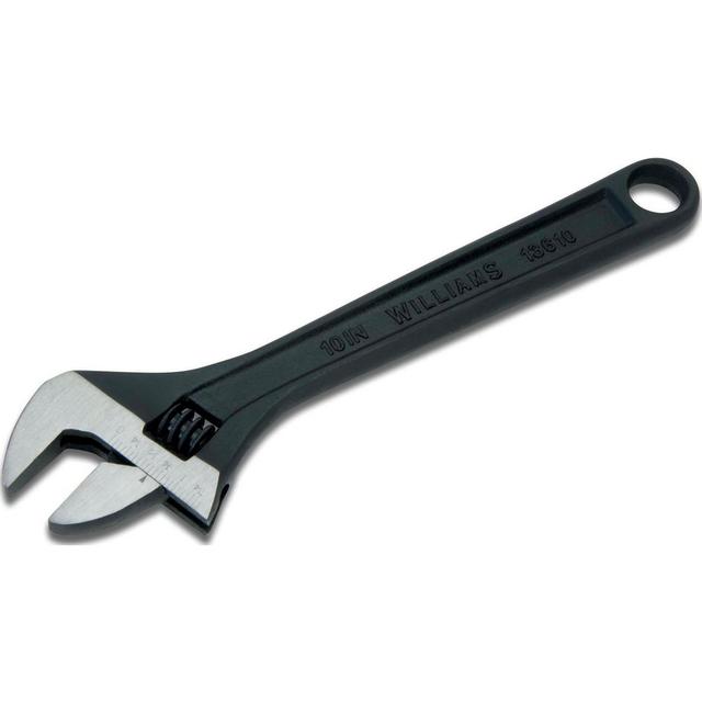 Williams Adjustable Wrench: 6" OAL, 15/16" Jaw Capacity - Chrome Vanadium Steel, Black Finish | Part #JHW13606A