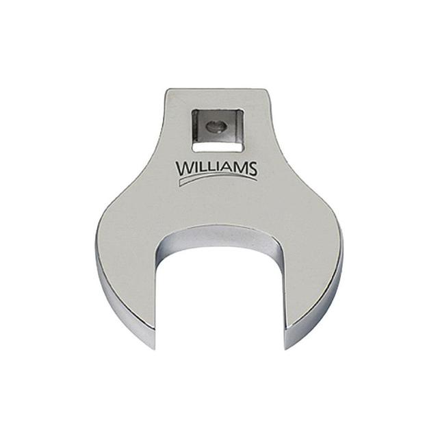 Williams Open End Crowfoot Wrench: 1-1/16", 3/8" Drive - 1-3/4" Head Dia, 3/8" Head Thickness, High-Polished;Chrome Finish | Part #JHW10711