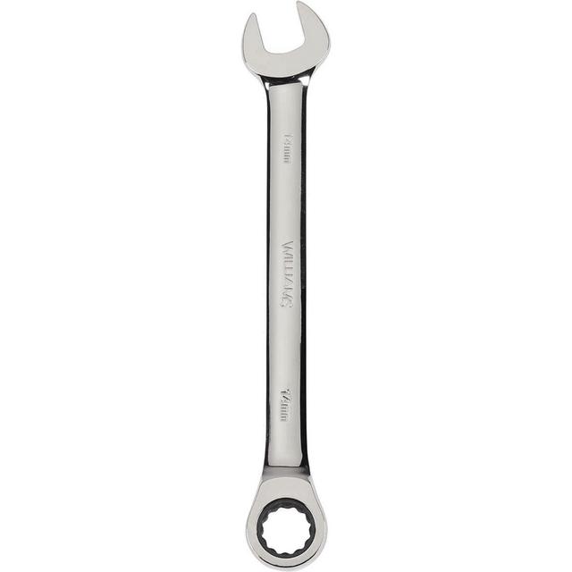 Williams Combination Wrench: 22.00 mm Head Size, 15 deg Offset - Polished Chrome Finish | Part #JHW1222MNRC