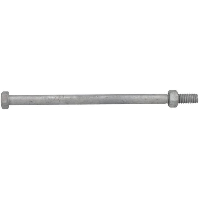 Value Collection Hex Head Bolt: 5/16-18, 6" Length Under Head, Steel, Grade 2 - Galvanized Finish, Partially Threaded, 1/2" Hex, ANSI/ASME B18.2.2 &