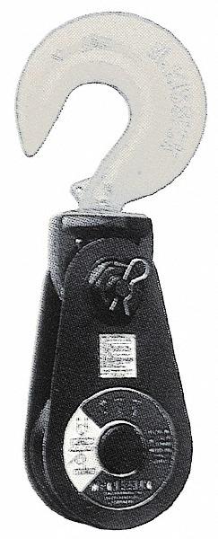 Value Collection 17, 600 Lbs. Load Limit, Side Release Snatch Block - Single Sheave, 6" Outside Dia, Wire Rope, 5/8", 3/4" Dias, Steel, Painted Finish