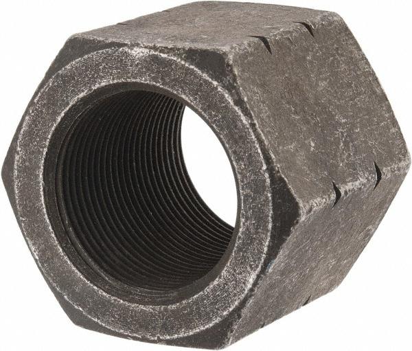 Value Collection High Hex Nut: 1-1/2-12, Grade 8 Steel, Bright/Uncoated Finish - Right Hand Thread, 2" Across Flats | Part #AHHN150FP