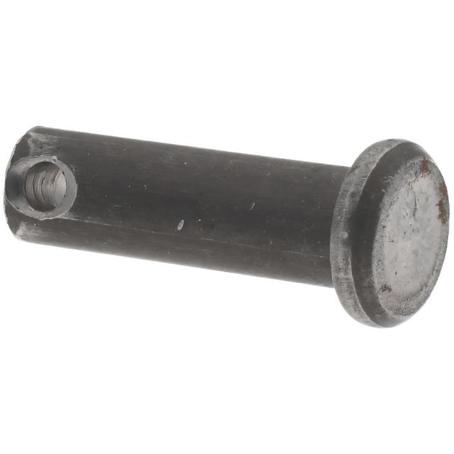 Made in USA | Value Collection 1/4" Pin Dia, 51/64" OAL, Standard Clevis Pin - 3/32" Hole, 45/64" Usable Length, Uncoated Steel | 25-Pack | Part