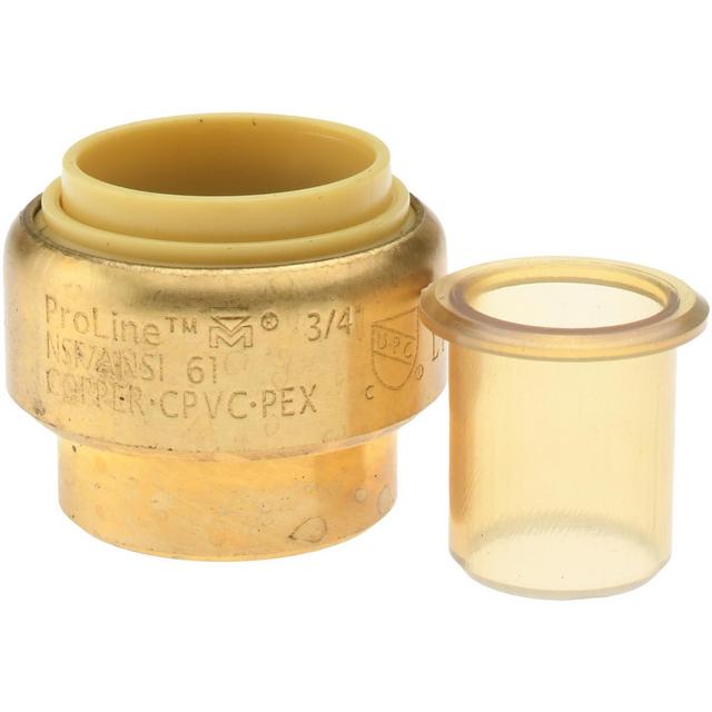 Value Collection Push-to-Connect Tube x Tube x Tube Fitting: Cap, 3/4" OD - Lead-Free Brass, 200 psi | Part #633-004