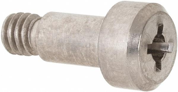 Made in USA Precision Shoulder Screw: 3/16" Shoulder Dia, 5/16" Shoulder Length, #8-32, 18-8 & 300, Stainless Steel, Phillips - 5/16" Head Dia