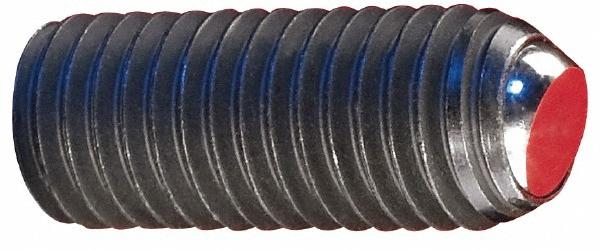 Gibraltar 3/4" OAL, 5/16-18, Stainless Steel, Headless Plain Flat Face Ball End Clamping Screw - 0.147" Ball Dia | Part #9512SS-G